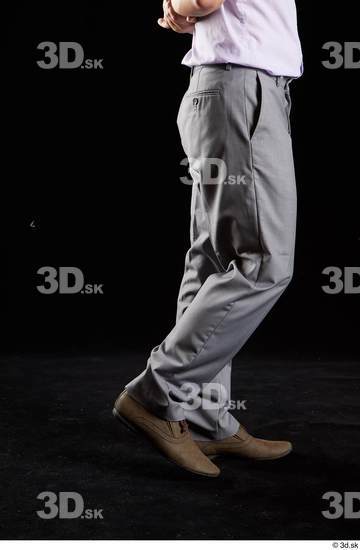 Calf Man White Shoes Trousers Average Studio photo references