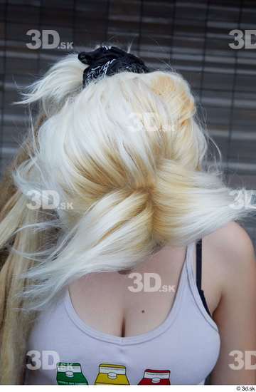 Head Hair Woman White Casual Slim Street photo references