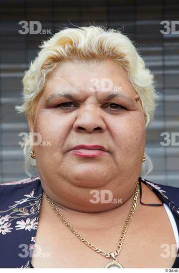 Head Woman White Casual Overweight Street photo references