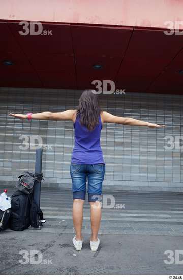 Whole Body Woman T poses White Casual Average Street photo references