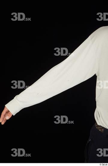 Arm Upper Body Man White Shirt Slim Studio photo references