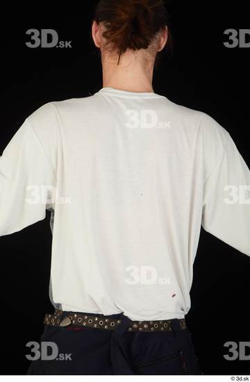 Upper Body Man White Shirt Slim Studio photo references