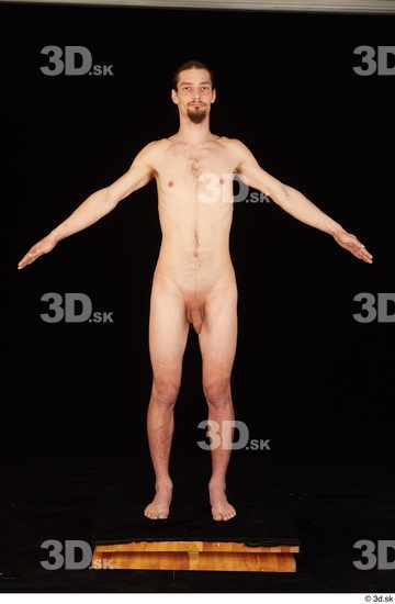 Whole Body Man White Nude Slim Standing Studio photo references