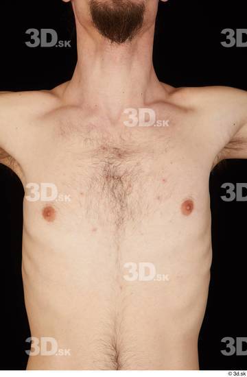 Chest Man White Nude Slim Studio photo references