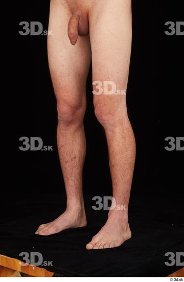 Leg Man White Nude Slim Studio photo references