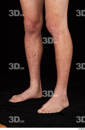 Calf Man White Nude Slim Studio photo references