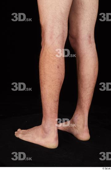 Calf Man White Nude Slim Studio photo references