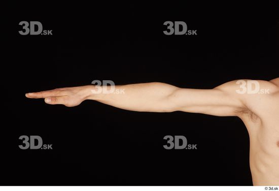 Arm Man White Nude Slim Studio photo references