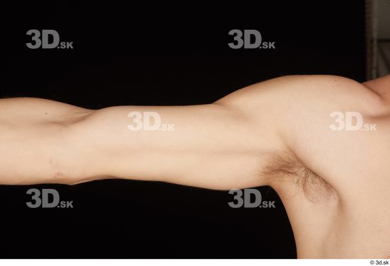 Arm Man White Nude Slim Studio photo references