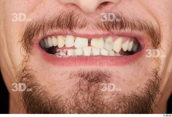 Teeth Man White Slim Studio photo references