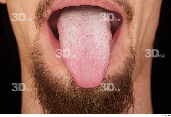 Tongue Man White Slim Studio photo references