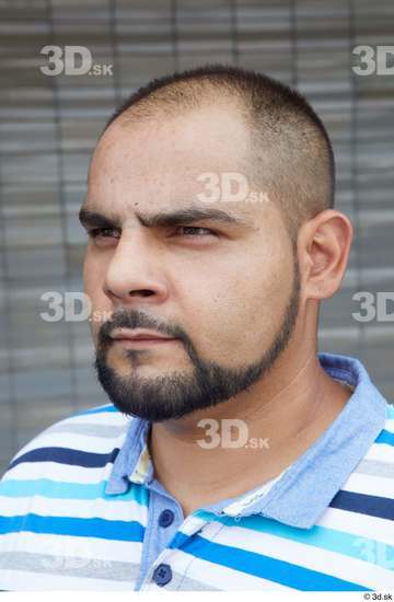 Head Man White Casual Chubby Bearded Street photo references