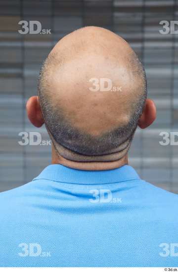 Head Man White Casual Average Bald Street photo references
