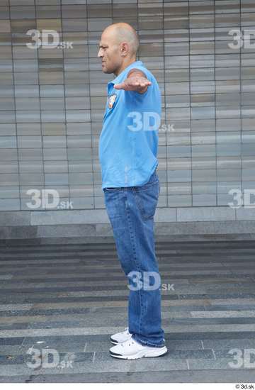 Whole Body Man T poses White Casual Average Standing Street photo references