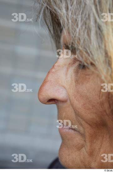 Nose Woman White Casual Slim Street photo references