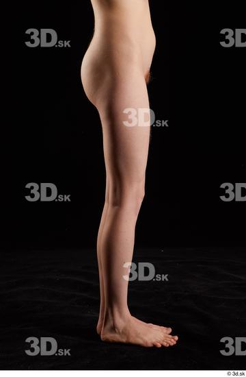 Leg Woman White Nude Slim Studio photo references