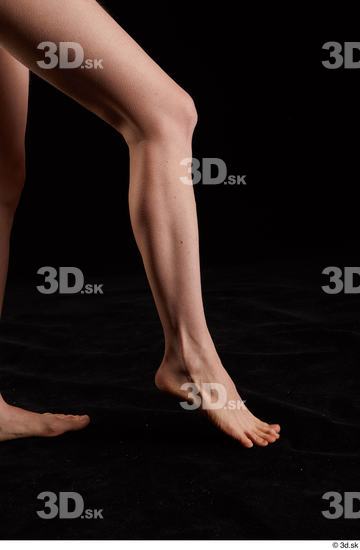 Calf Woman White Nude Slim Studio photo references