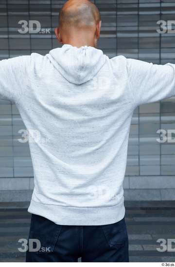 Upper Body Man White Casual Slim Street photo references