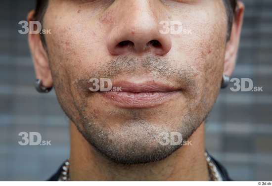 Mouth Man White Casual Slim Street photo references