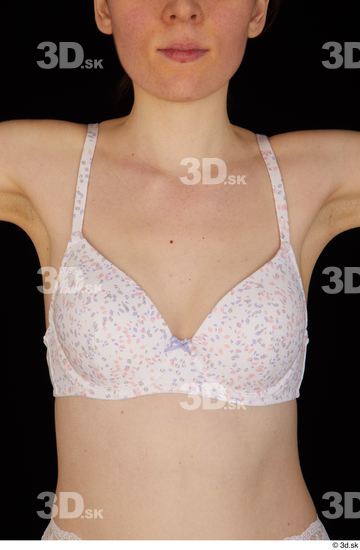 Chest Upper Body Breast Woman White Underwear Bra Slim Studio photo references