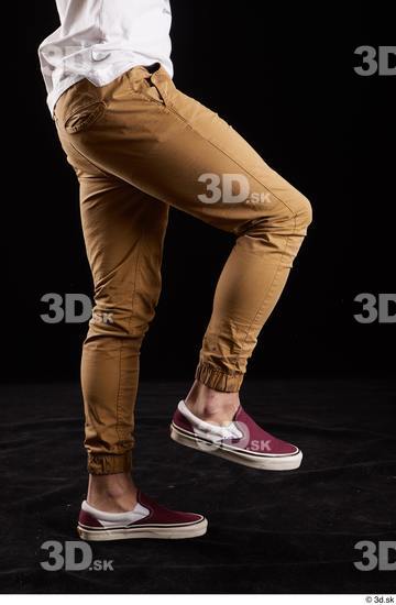 Leg Man White Trousers Slim Studio photo references