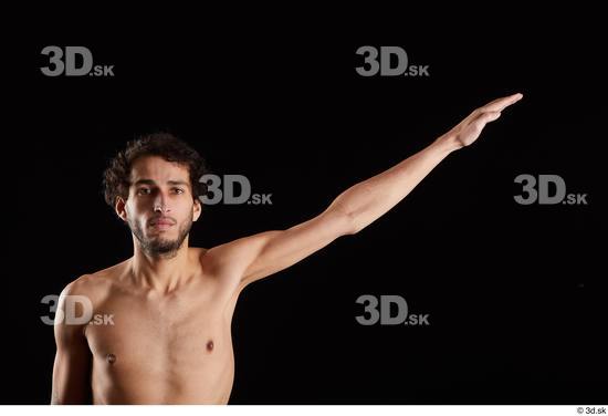 Arm Man White Nude Slim Studio photo references