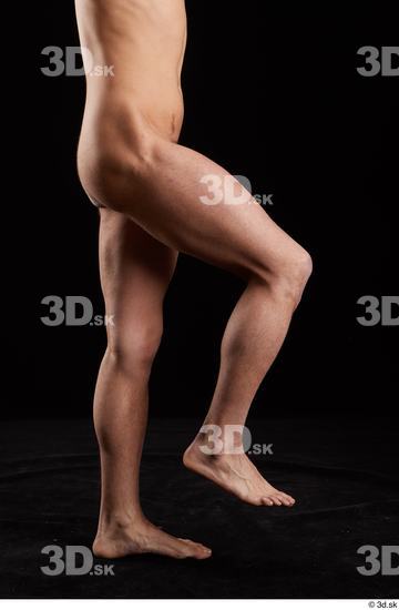 Leg Man White Nude Slim Studio photo references