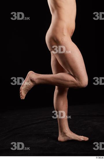 Calf Man White Nude Slim Studio photo references