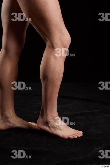 Calf Man White Nude Slim Studio photo references