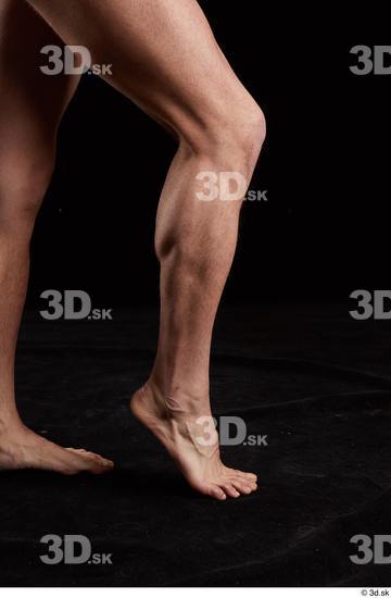 Calf Man White Nude Slim Studio photo references