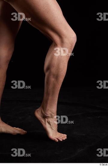 Calf Man White Nude Slim Studio photo references