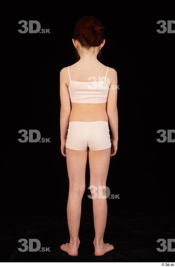 Whole Body Woman Underwear Slim Standing Studio photo references