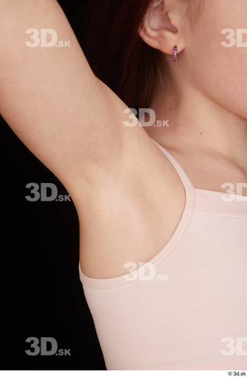 Underarm Woman Slim Studio photo references