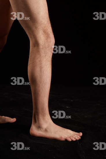 Calf Man White Nude Slim Studio photo references