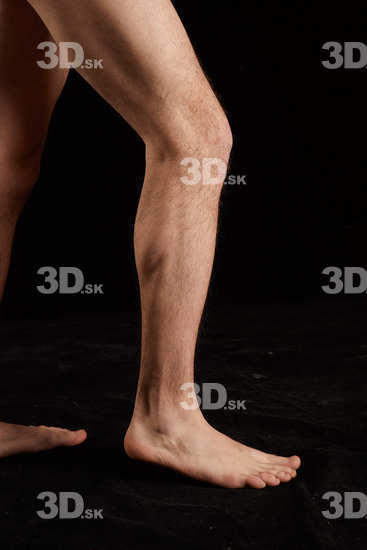 Calf Man White Nude Slim Studio photo references