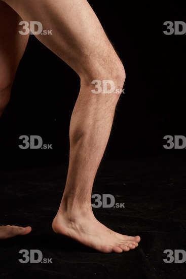 Calf Man White Nude Slim Studio photo references