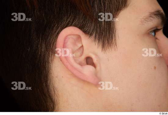 Ear Man White Slim Studio photo references