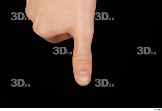 Fingers Man White Slim Studio photo references