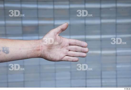 Hand Man White Tattoo Casual Slim Street photo references