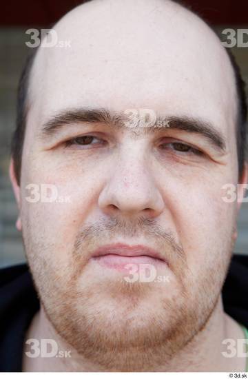 Face Nose Man White Casual Chubby Street photo references