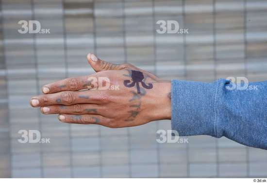 Hand Man White Tattoo Casual Slim Street photo references