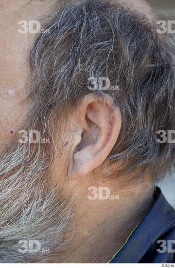 Ear Man White Casual Average Bearded Street photo references