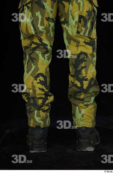 Calf Man White Army Shoes Trousers Average Studio photo references