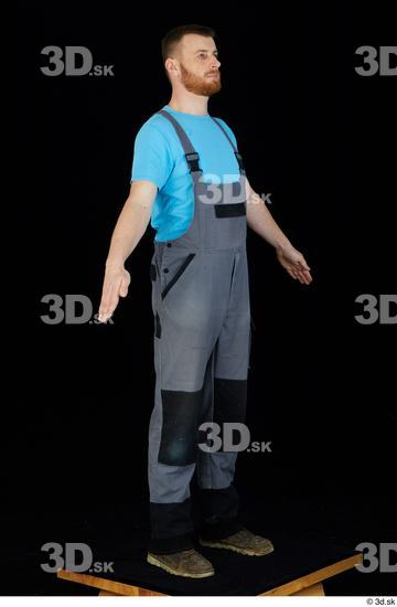 Whole Body Man White Uniform Shoes Shirt Average Standing Studio photo references