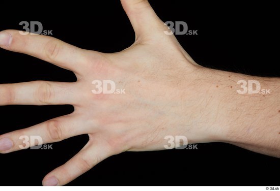 Hand Man White Average Studio photo references