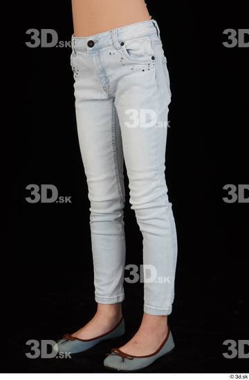 Leg Woman Shoes Jeans Slim Studio photo references