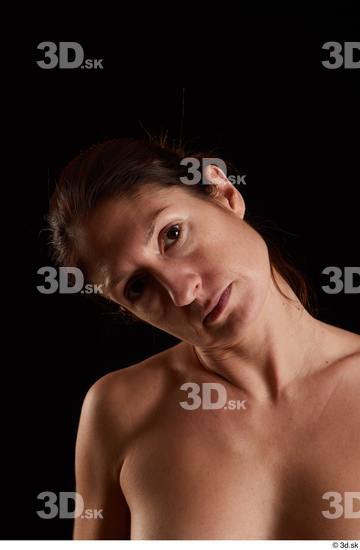 Head Woman White Slim Pregnant Studio photo references