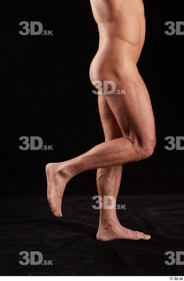 Calf Man White Nude Muscular Studio photo references