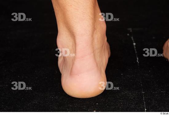 Foot Man White Nude Muscular Studio photo references