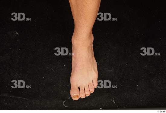 Foot Man White Nude Muscular Studio photo references